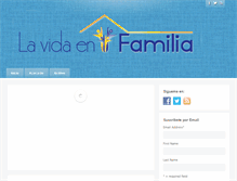 Tablet Screenshot of lavidaenfamilia.com